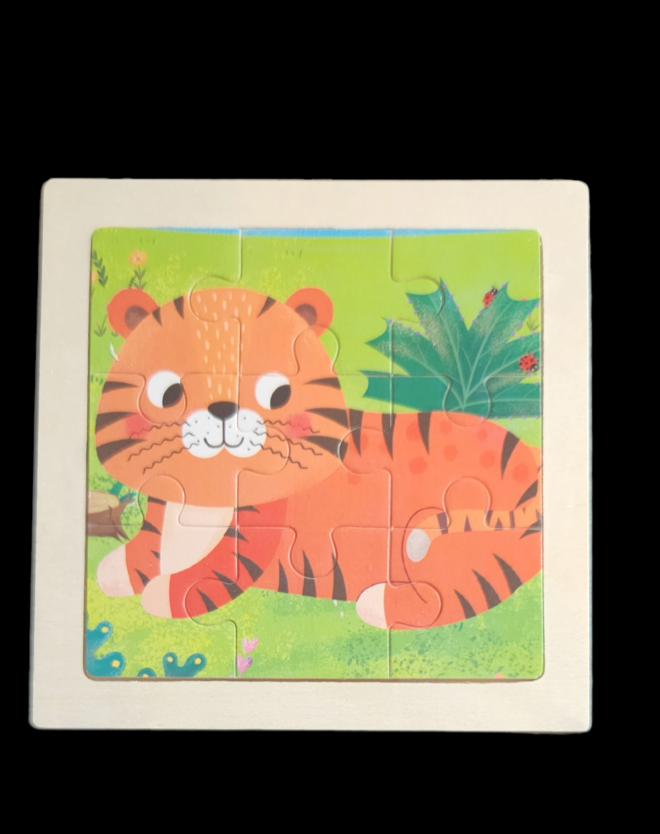 4x4 9pc Kids Wooden Puzzles