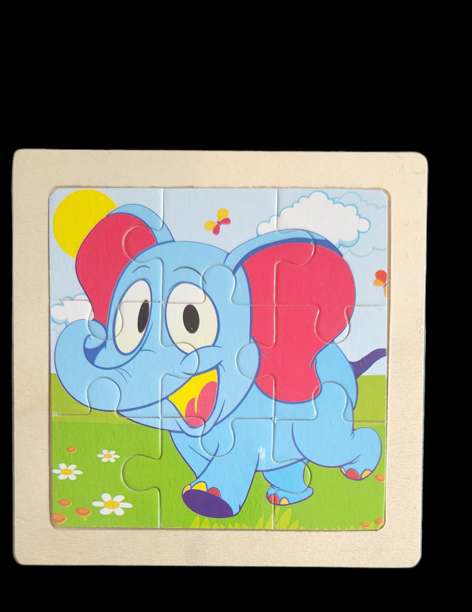 4x4 9pc Kids Wooden Puzzles