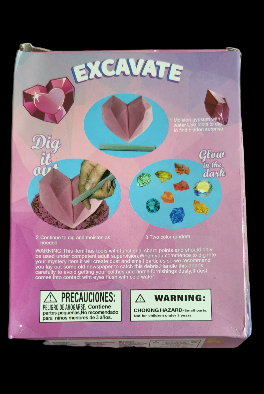 Heart Shaped DIY Archaeological Excavate Gems for Kids