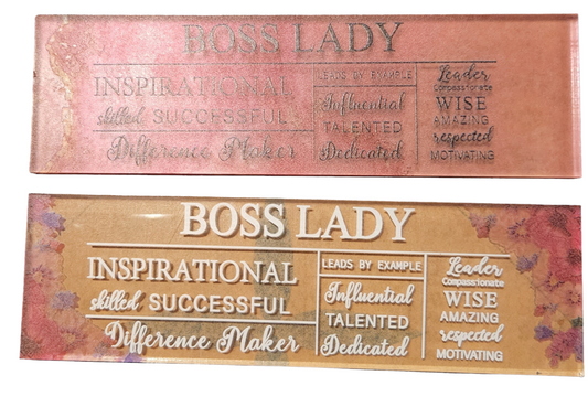 Boss Lady Motivational Quotes Paperweight