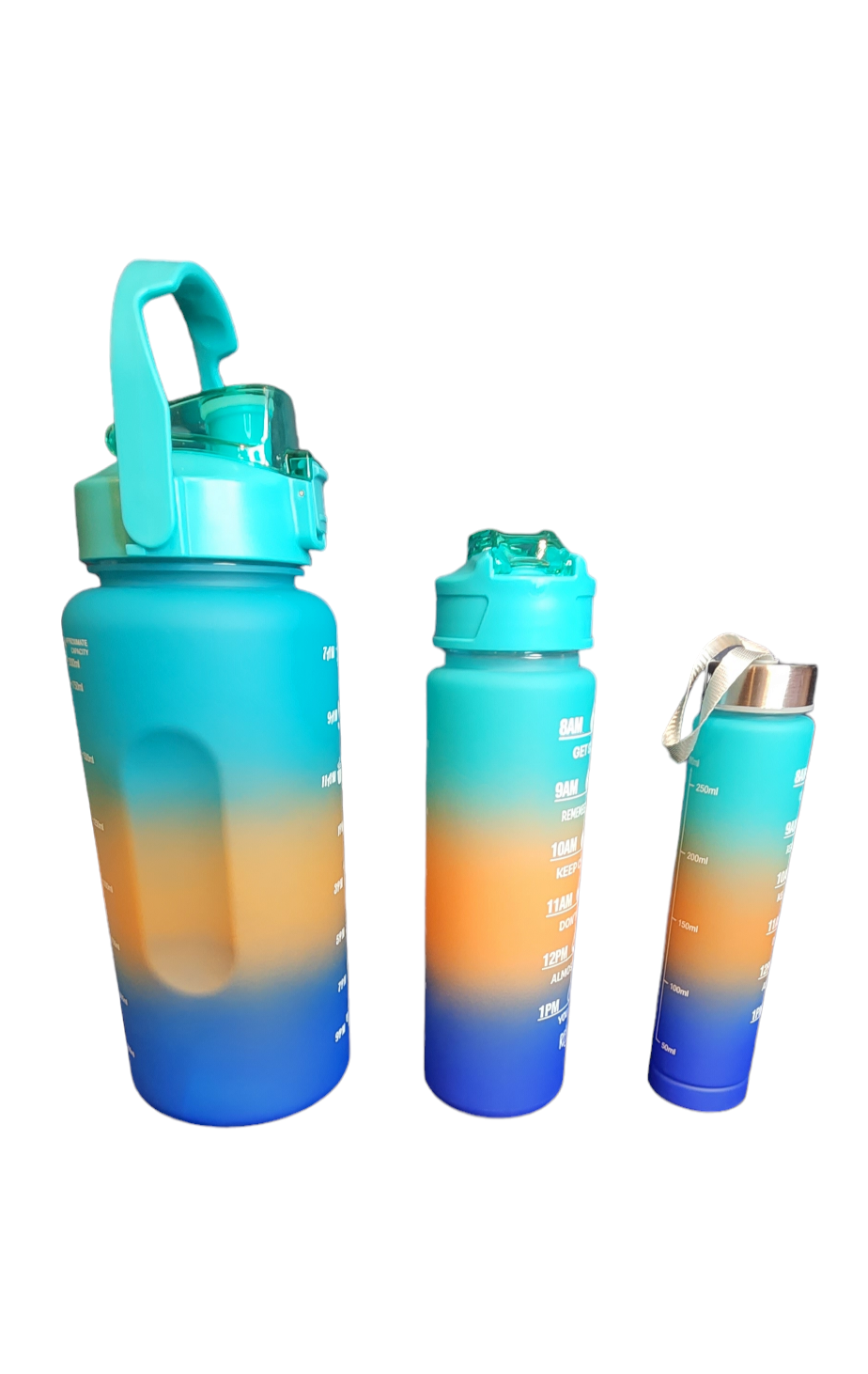 3-in-1 Ocean Gradient Water Bottle Set