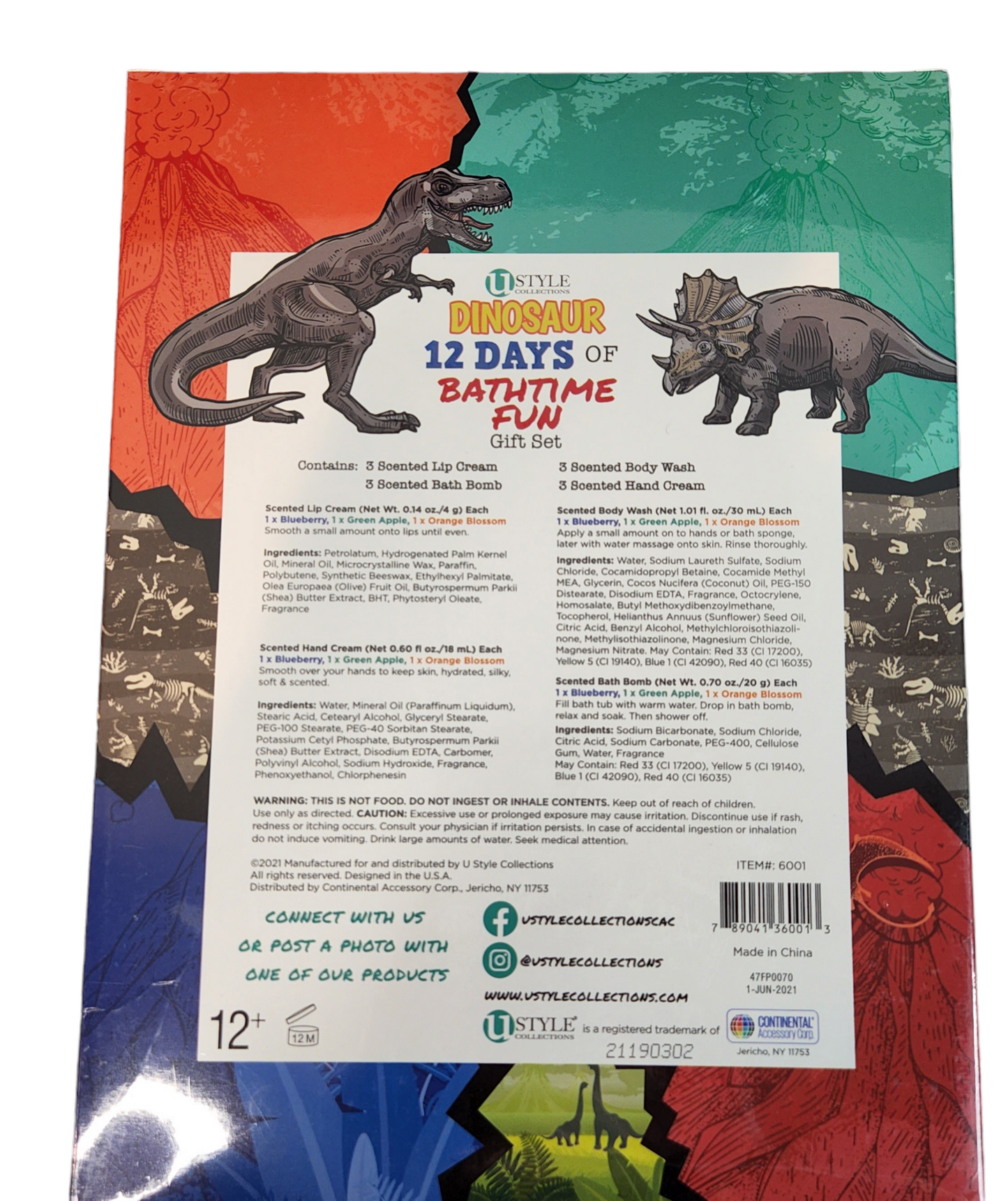 Dinosaur 12 Days of Bathtime Fun Advent Calendar