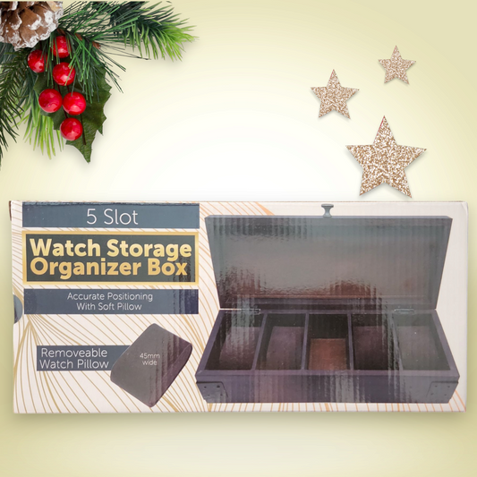 5 Slot Watch Storage Organizer Box