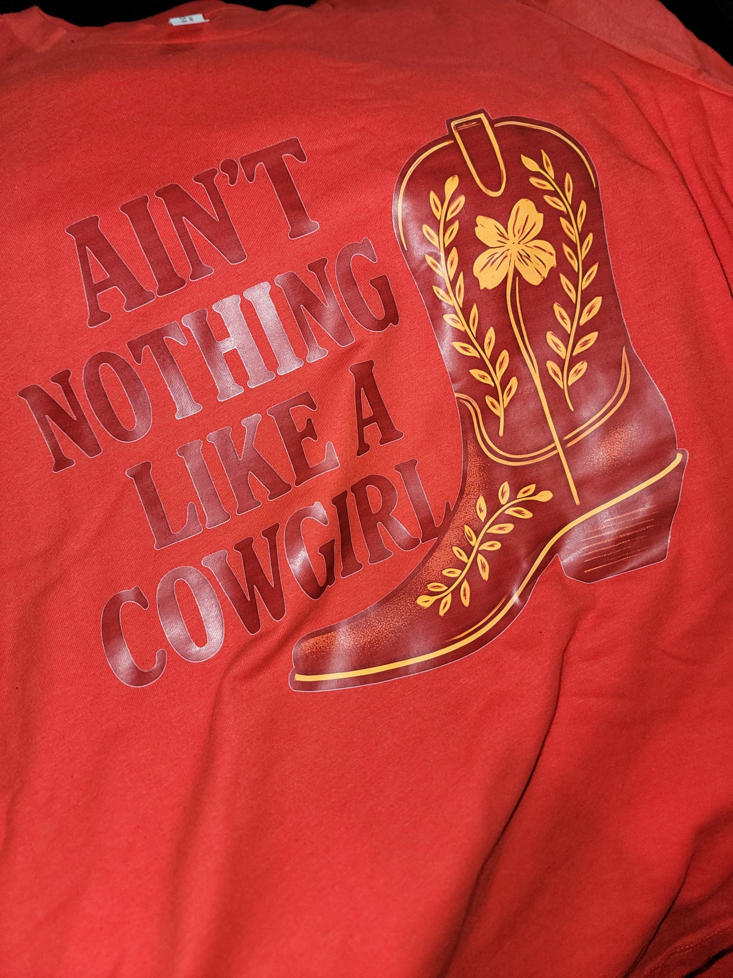 "AIN'T NOTHING LIKE A COWGIRL" Women's Relaxed Jersey T-Shirt (CLEARANCE SALE)