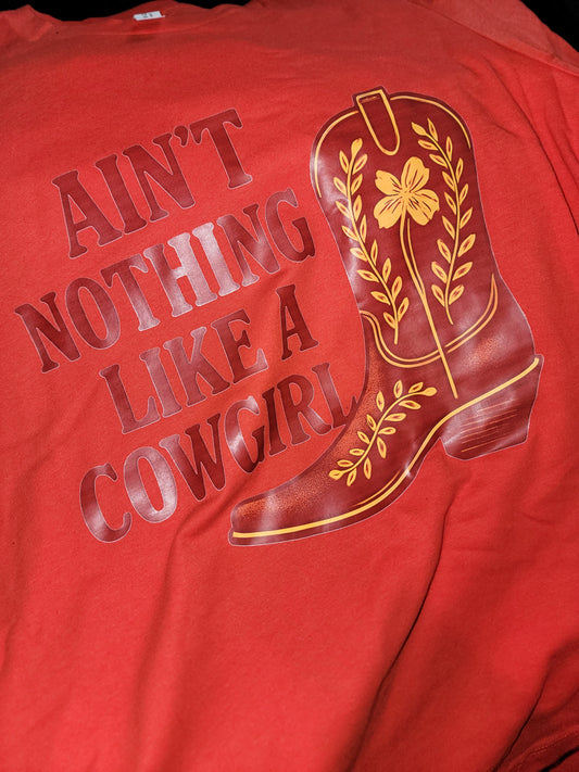 "AIN'T NOTHING LIKE A COWGIRL" Women's Relaxed Jersey T-Shirt (CLEARANCE SALE)
