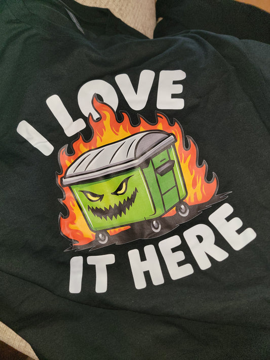 "I LOVE IT HERE" Unisex Crewneck T-Shirt (CLEARANCE SALE)