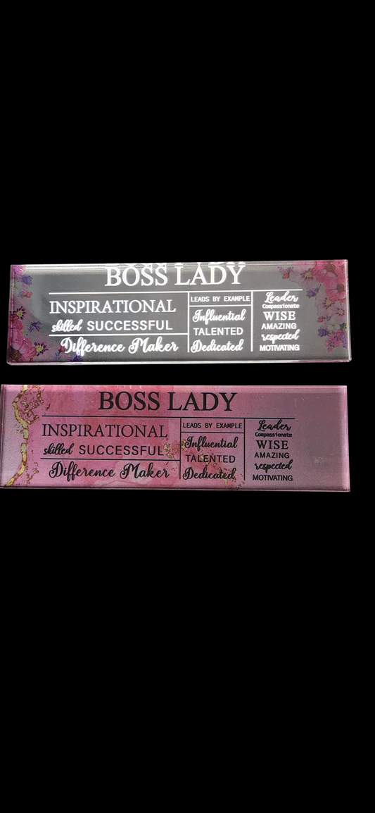 Boss Lady Motivational Quotes Paperweight