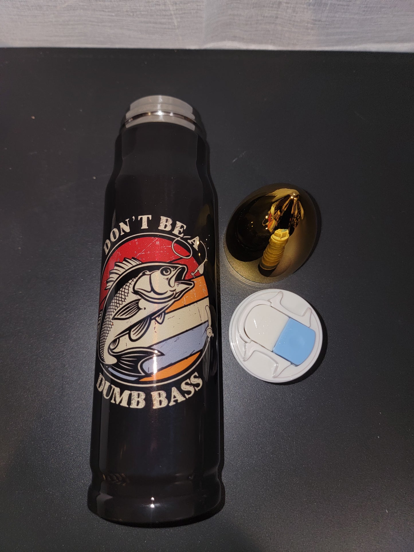 "DON’T BE A DUMB BASS" Bullet Thermos