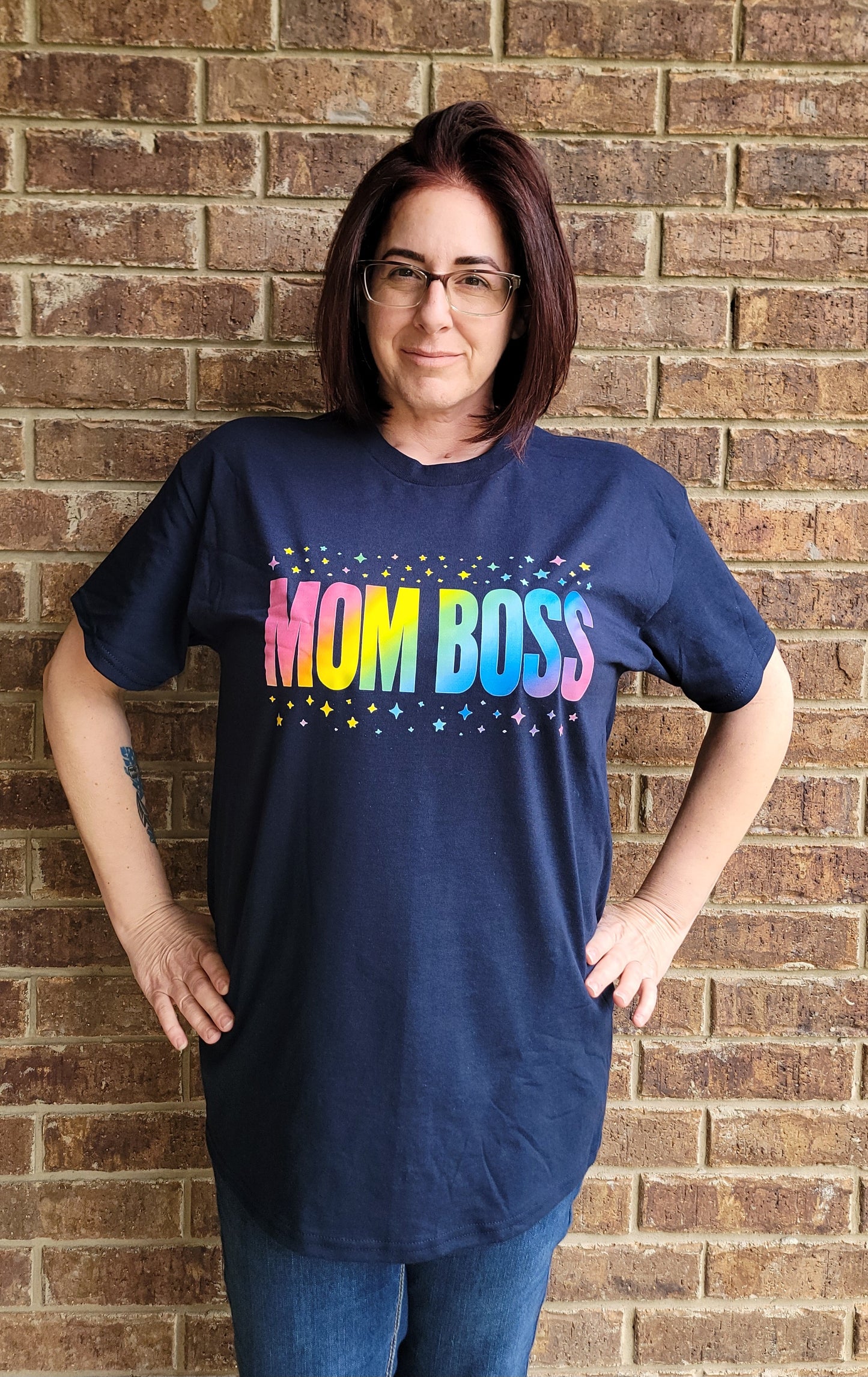 "MOM BOSS" Unisex Crewneck T-Shirt (CLEARANCE SALE)