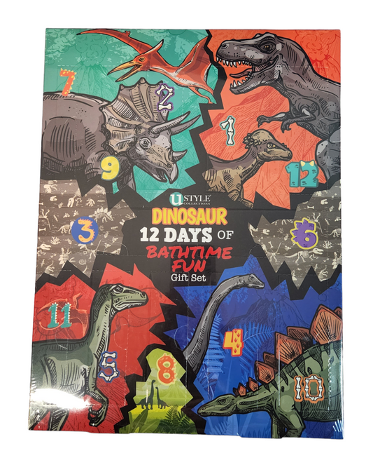 Dinosaur 12 Days of Bathtime Fun Advent Calendar