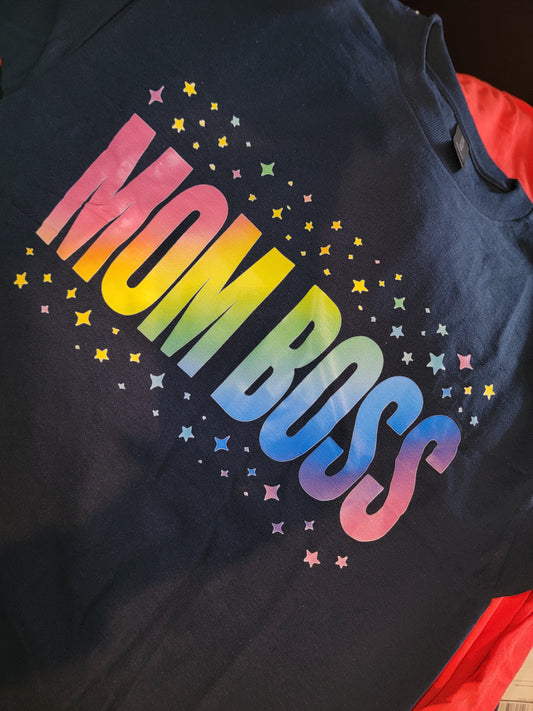"MOM BOSS" Unisex Crewneck T-Shirt (CLEARANCE SALE)